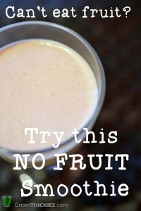Creamy Filling No Fruit Smoothie