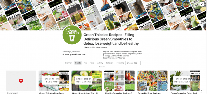 The Ultimate Smoothie Blender Guide;  Green Thickies Pinterest Page