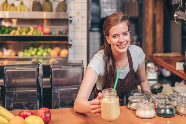 The Ugly TRUTH About Meal Replacement Shakes; Young chef with smoothies