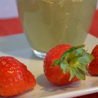 Fresh Summer Strawberry and Spinach Salad Smoothie