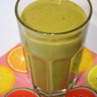 Peach and Orange Juice Smoothie