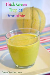 Thick Green Tropical Smoothie Recipe (Green Smoothie/Green Thickie)
