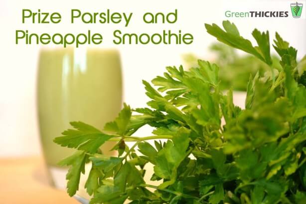 Prize Parsley Pineapple Smoothie text