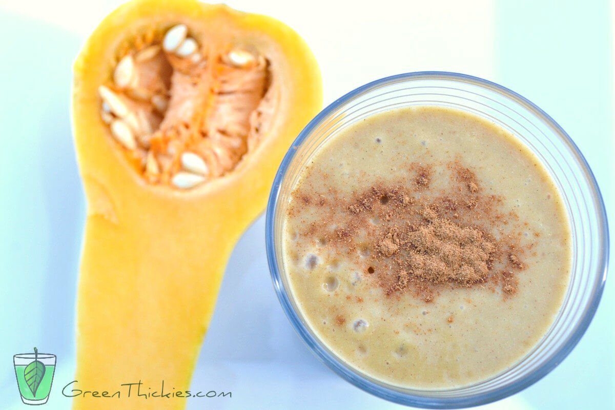 Raw Butternut Squash Smoothie (Green Smoothie / Green Thickie)