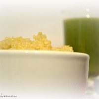 Honeydew and Peach Quinoa Smoothie