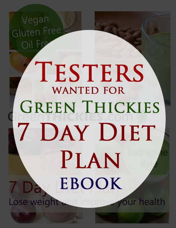 Diet and Recipe Testers wanted for 7 Day Diet Plan ebook