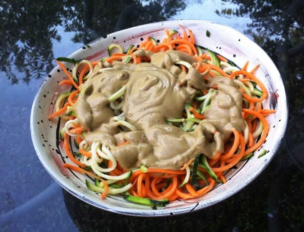 CHEEZY WALNUT SAUCE AND SWEET POTATO PASTA