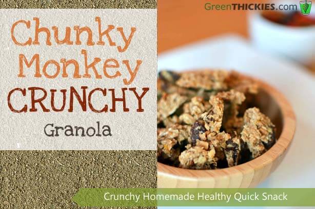 Chunky Monkey Smoothie Topper 3 Way Snack