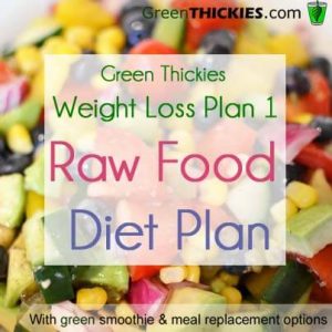 Green Thickies Weight Loss Plan Raw Food Diet Plan Option 1