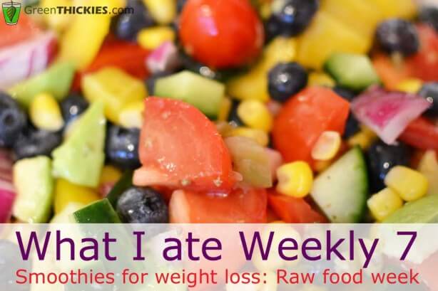 What I ate Weekly 7 Smoothies for weight loss