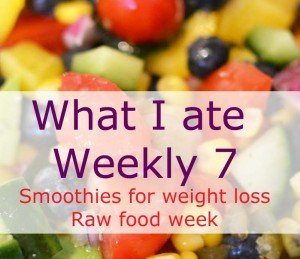 What I ate Weekly 7 Smoothies for weight loss