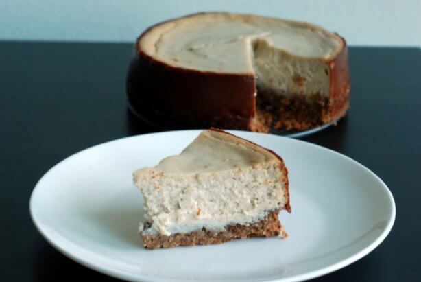 Rich Vegan Cheesecake with a Pecan Shortbread Crust