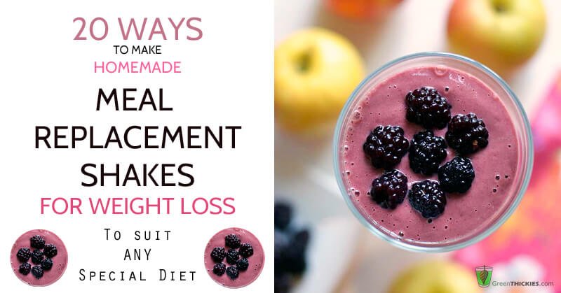 20 Ways to Make Homemade Meal Replacement Shakes for Weight Loss