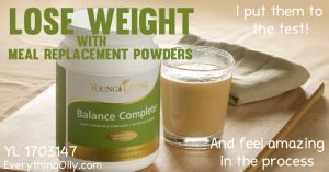Lose weight with meal replacement powders, balance complete and Power Meal by Young Living - I put them to the test!