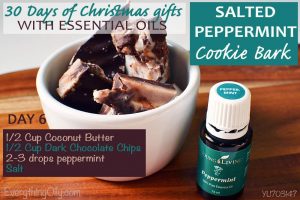 Day 5 of 30 days of Christmas Gifts with essential ois - Salted Peppermint Cookie Bark