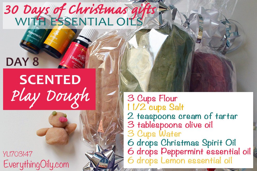 day 8 30 days of christmas gifts with essential oils salt dough christmas ideas