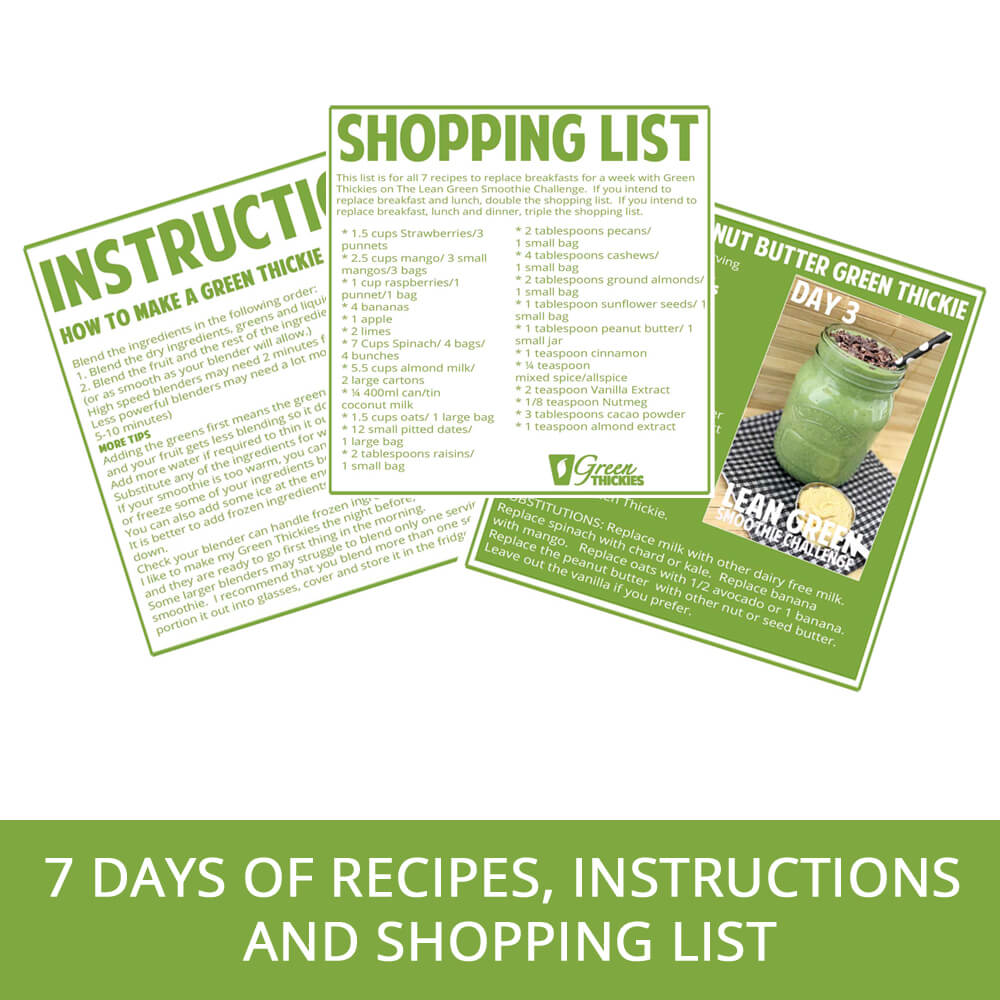 Join the lean green smoothie challenge