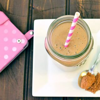 Creamy Low Carb Chocolate and Peanut Butter Smoothie