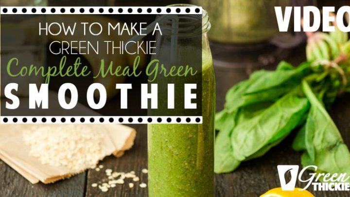 Day 1 Lean Green Smoothie Challenge How to make a green thickie complete meal green smoothie YUM
