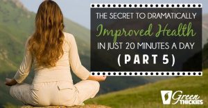 The Secret To Dramatically Improved Health In Just 20 Minutes A Day (Part 5)
