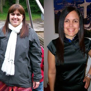 Katherine Kyle before and after weight loss with green smoothies