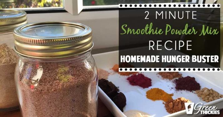 2-Minute Smoothie Powder Mix Recipe: Homemade Hunger Buster
