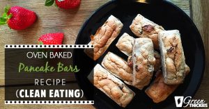 Oven Baked Pancake Bars Recipe (Clean Eating) 2