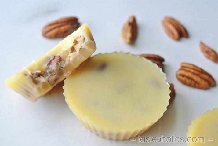 White Chocolate Butter Pecan Fat Bombs