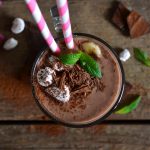 Peppermint Chocolate Green Thickie (Low Carb Keto Low Sugar Complete Meal Smoothie)