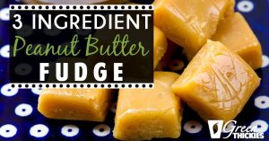 3 Ingredient Peanut Butter Fudge