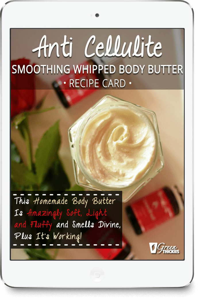 Anti Cellulite Smoothing Whipped Body Butter Recipe Card