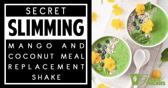 Secret Slimming Mango And Coconut Green Thickie Recipe