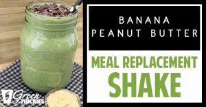 Banana Peanut Butter Smoothie: Green ThickieBanana Peanut Butter Smoothie: Green Thickie