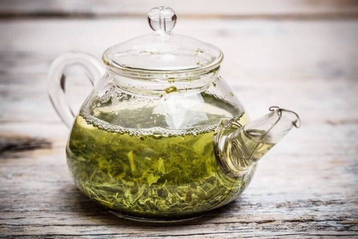 How To Lose Water Weight - 14 Ways To Reduce The Bloat  Green tea kettle