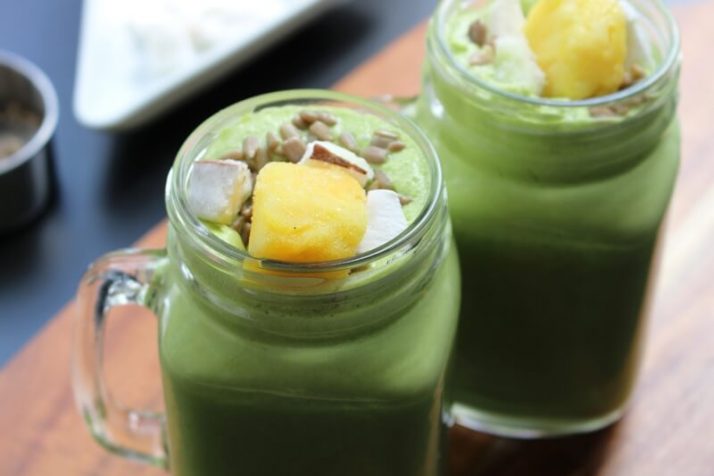 23 BEST Green Smoothie Recipes For Detox & Beauty Climate Cooler Coconut & Pineapple Green Thickie