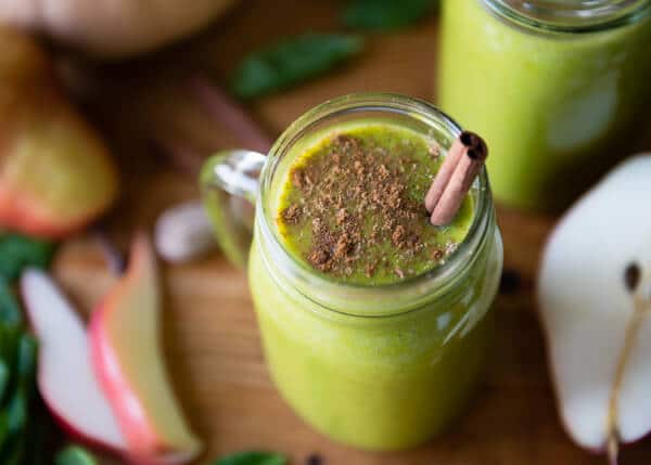 11 Warm Smoothies For Winter: Cold-Weather Breakfasts WARM GREEN SMOOTHIE BUTTERNUT PEAR