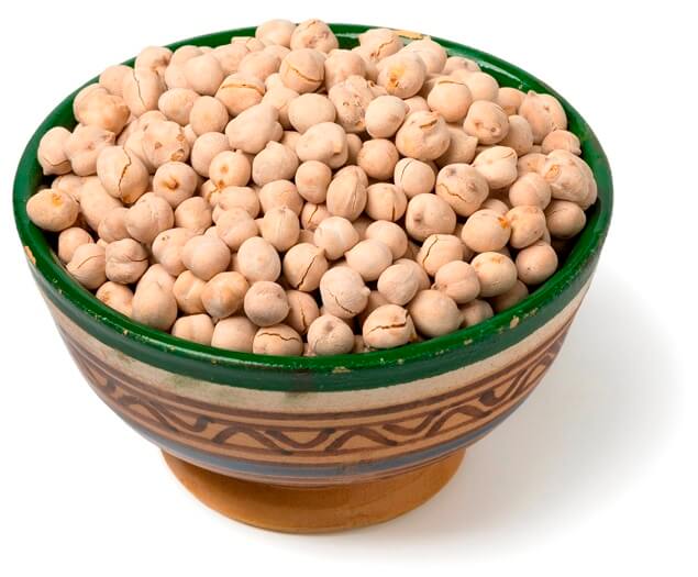 Going Vegan?; Bowl with traditional Moroccan roasted chickpeas