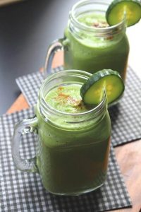 27 HEALTHY Smoothie Recipes: Tasty & Quick Cucumber Lassi Complete Meal Green Thickie