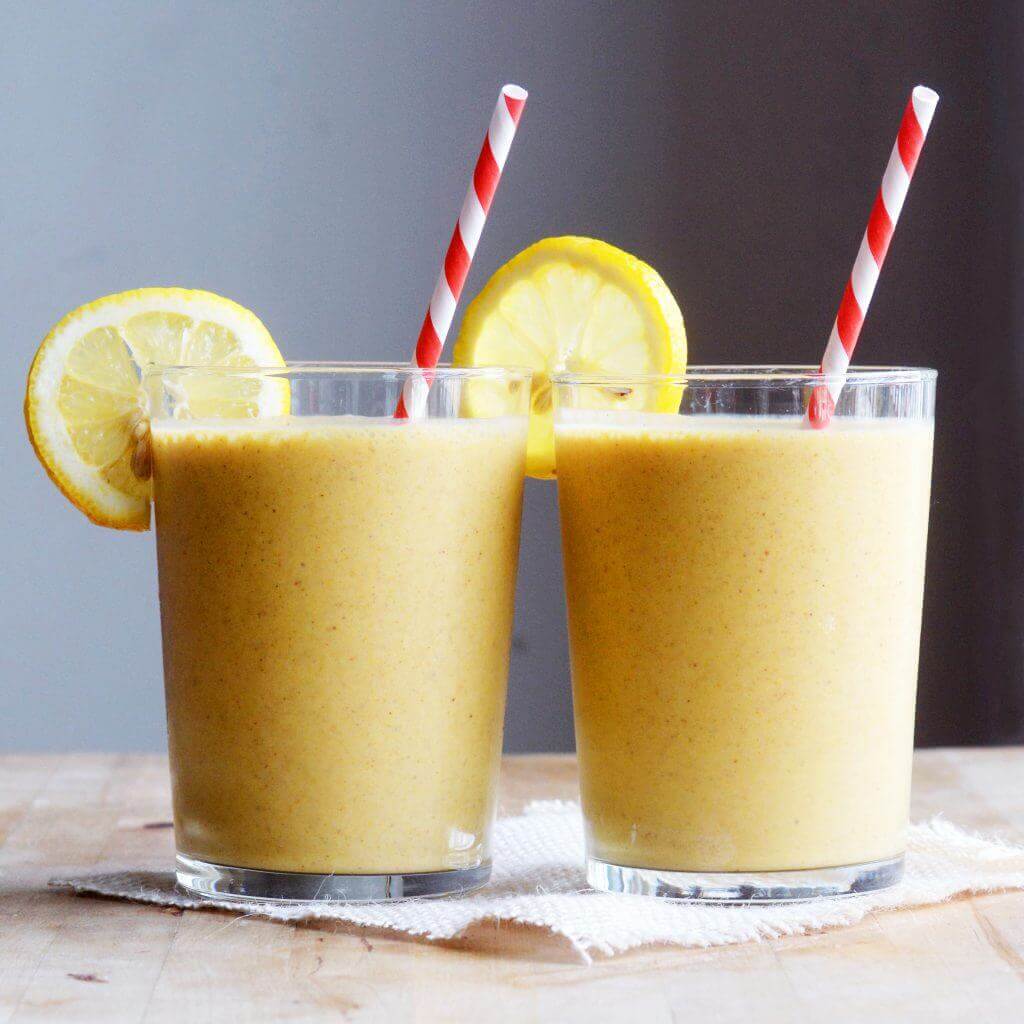 27 HEALTHY Smoothie Recipes: Tasty & Quick Vegan Sweet Lemon-Turmeric Smoothie