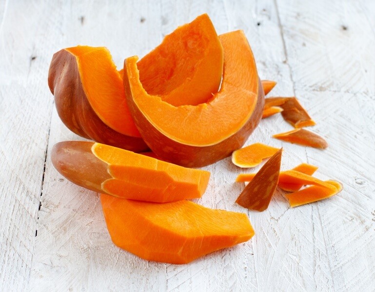 34 High Protein Vegetables You Probably Already Eat; Pumpkin slices squash