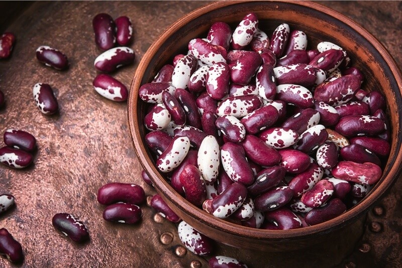 34 High Protein Vegetables You Probably Already Eat; Red kidney beans in a bowl