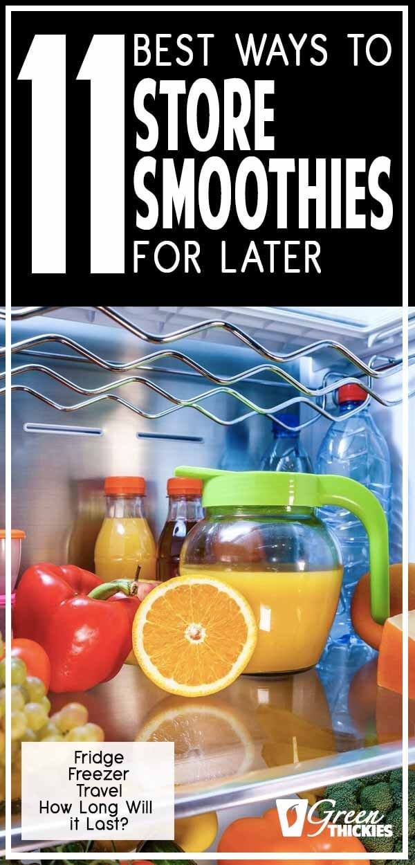 If you make a large batch of smoothie or have leftovers, you might be wondering how to store smoothies correctly. Today I’m showing you how long you can store smoothies and how to store them.Click the link to read the full blog post:#greenthickies #smoothie #smoothieprep #smoothieideas #smoothiediet #howtomakeasmoothie #mealprep #foodstorage