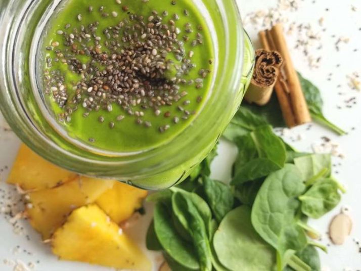 Pina Colada Meal Replacement Green Smoothie For Weight Loss 1