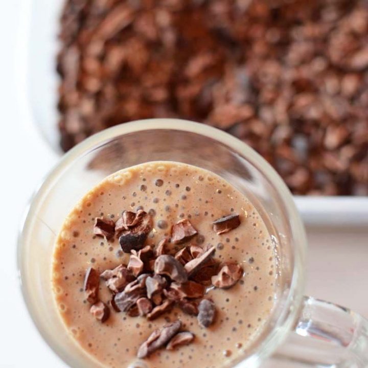 Creamy Filling Dairy Free Chocolate Chia Smoothie